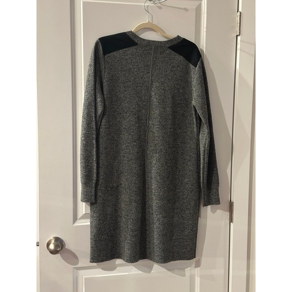 GAP Sweater Knit Merino Wool Dress Black Heather Y2K Size XL New with Tag - Picture 3 of 7